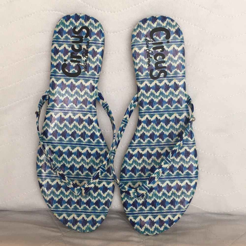 NWOT Sam Edelman Patent Leather Flip Flops Sz 9.5 - Picture 2 of 8